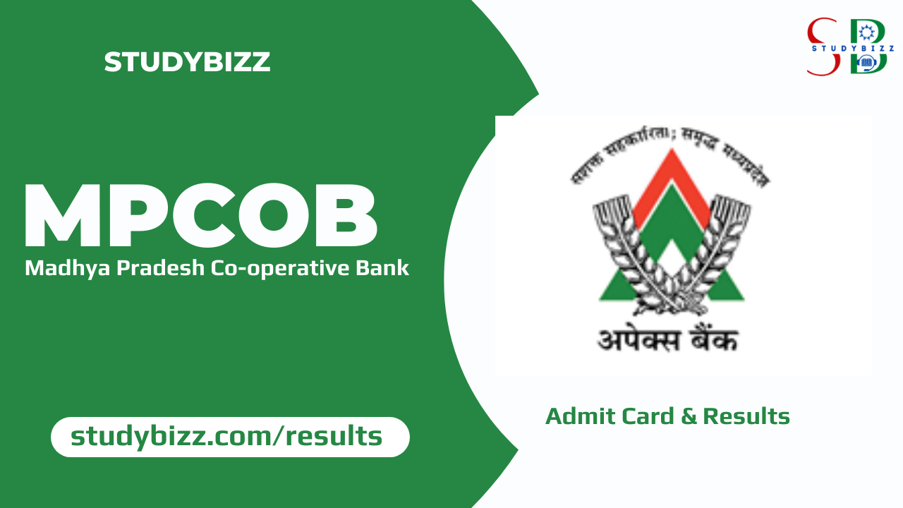 MP Co-Operative Bank Various Posts Admit Card 2023