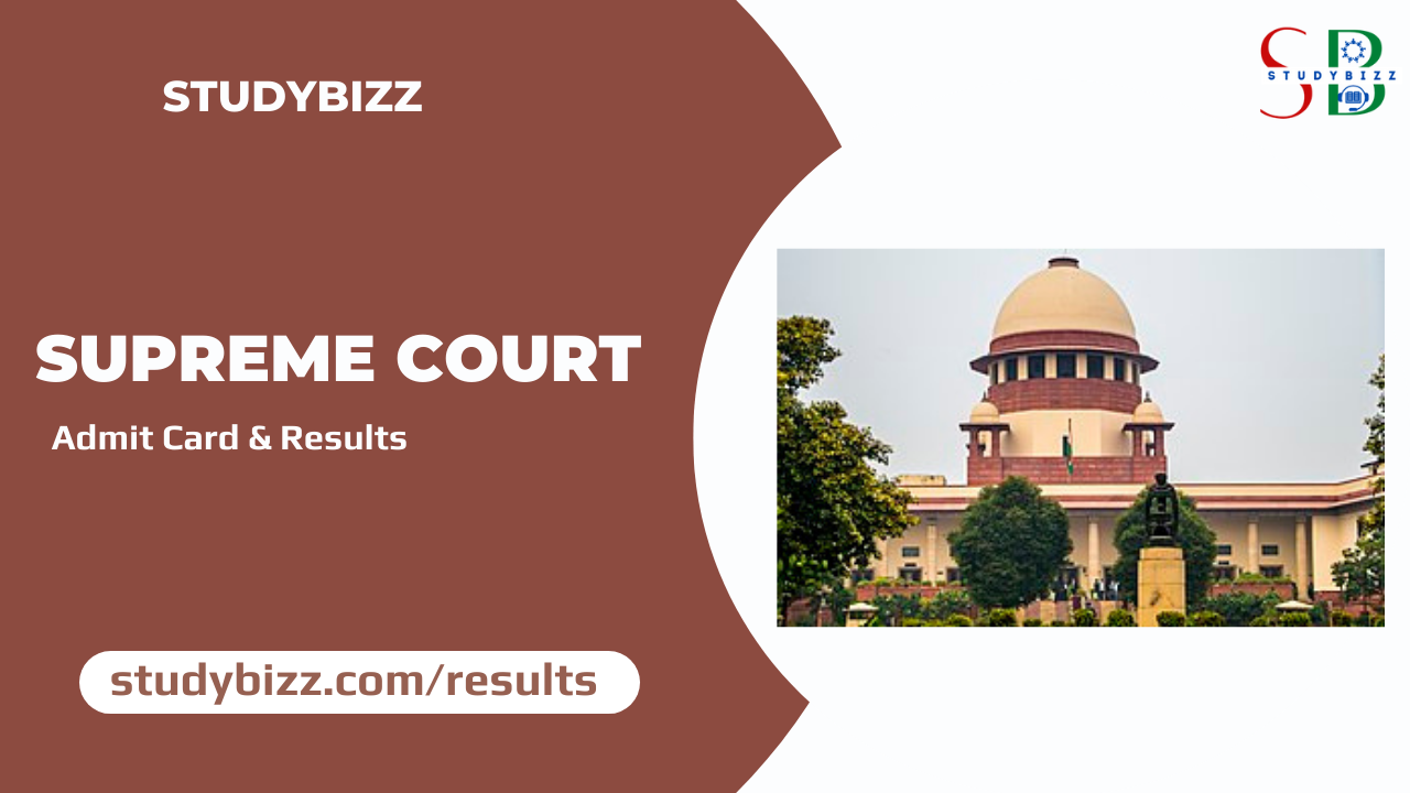 Supreme Court (SCI) Junior Court Assistant Result 2023 Released, Typing Admit Card Download