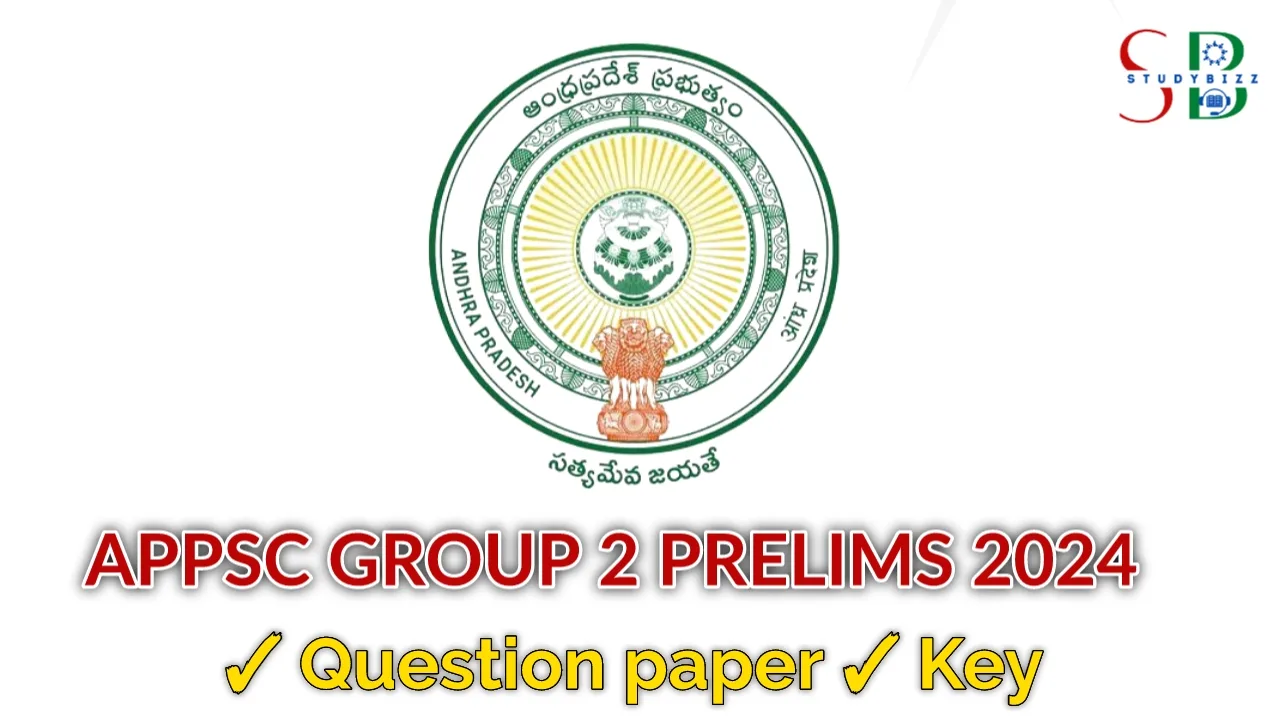 APPSC Group 2 Prelims Question Paper 2024 with Key, Download