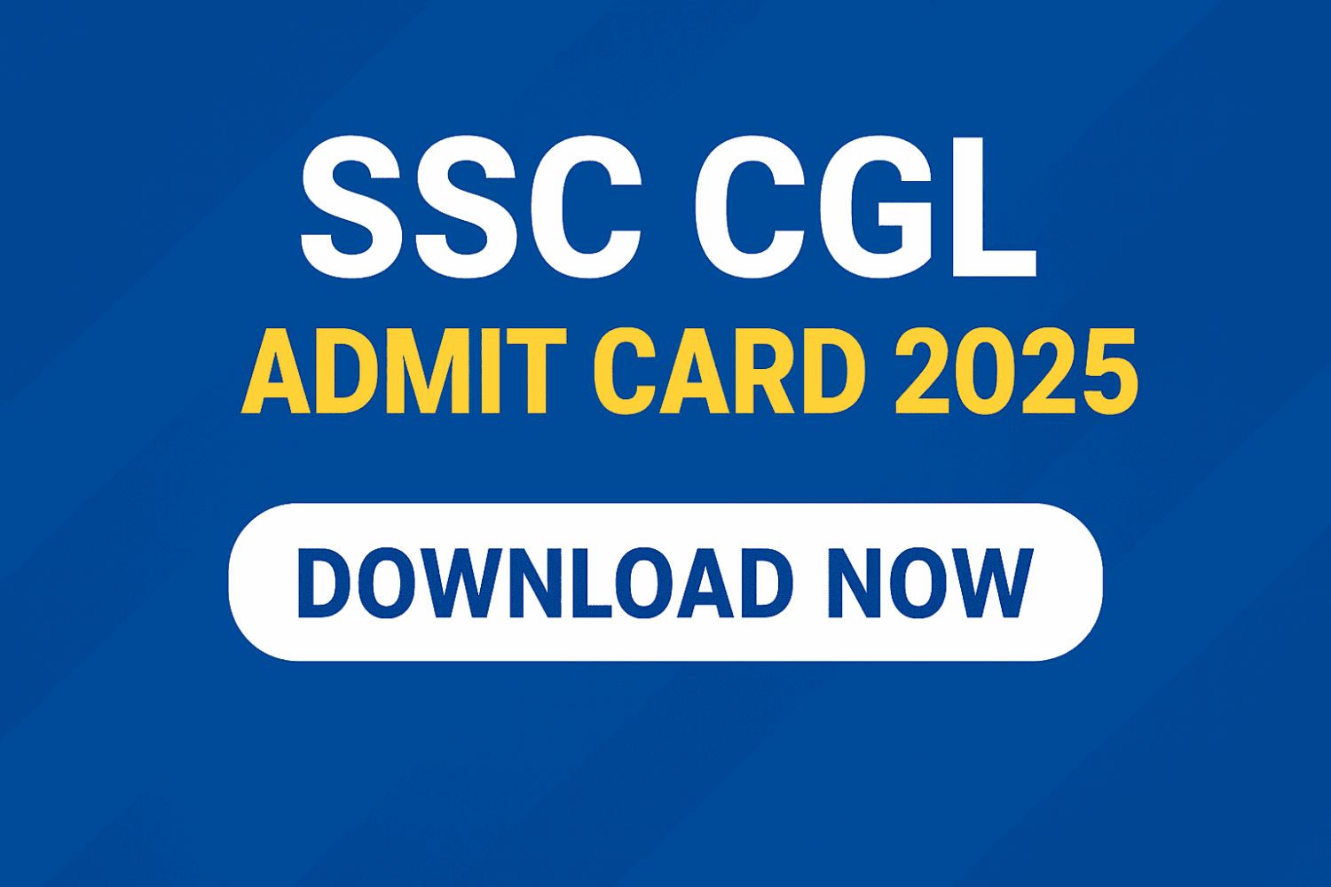 SSC CGL Admit Card 2025 OUT – Download Now for Tier-1 Prelims Exam