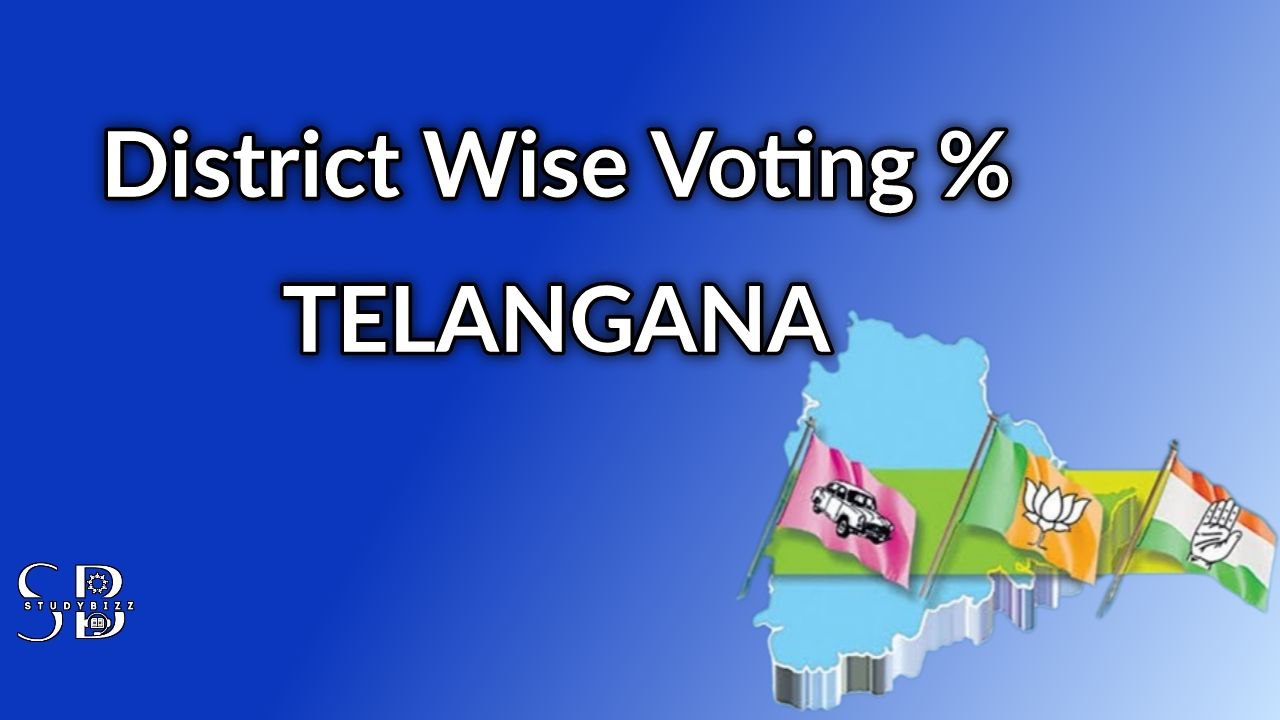 District Wise VOTING Percentage in Telangana Assembly Elections 2023