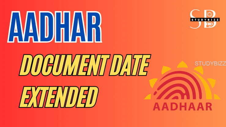 Aadhar Document Update date extended again