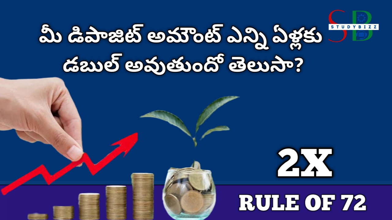 Rule of 72: మీ డిపాజిట్ అమౌంట్ ఎన్ని ఏళ్లకు డబుల్ అవుతుందో తెలుసా?