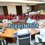 AP Cabinet Key Decisions August 2024