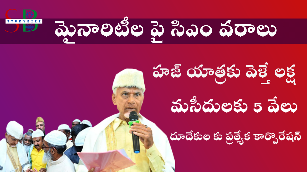 Good News for Minorities : హజ్ యాత్రకు లక్ష, దూదేకులకు కార్పొరేషన్