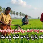 ప్రధానమంత్రి ధన్ ధాన్య కృషి యోజన ప్రారంభం