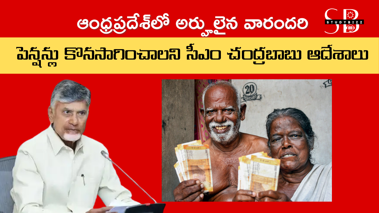 ఆంధ్రప్రదేశ్‌లో అర్హులైన వారందరి పెన్షన్లు కొనసాగించాలని సీఎం చంద్రబాబు ఆదేశాలు
