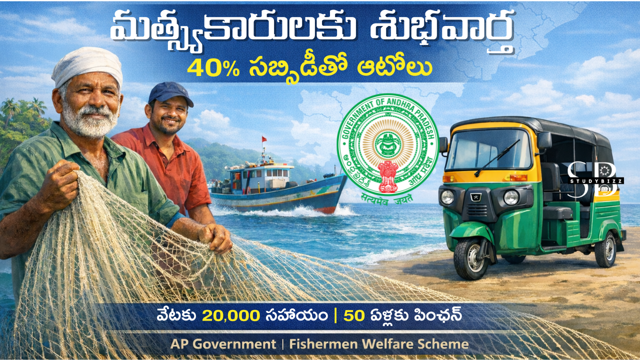 AP Govt Auto With 40% Subsidy To Fishermen | మత్స్యకారులకు 40% సబ్సిడీతో ఆటోలు – ఏపీ ప్రభుత్వ తీపికబురు