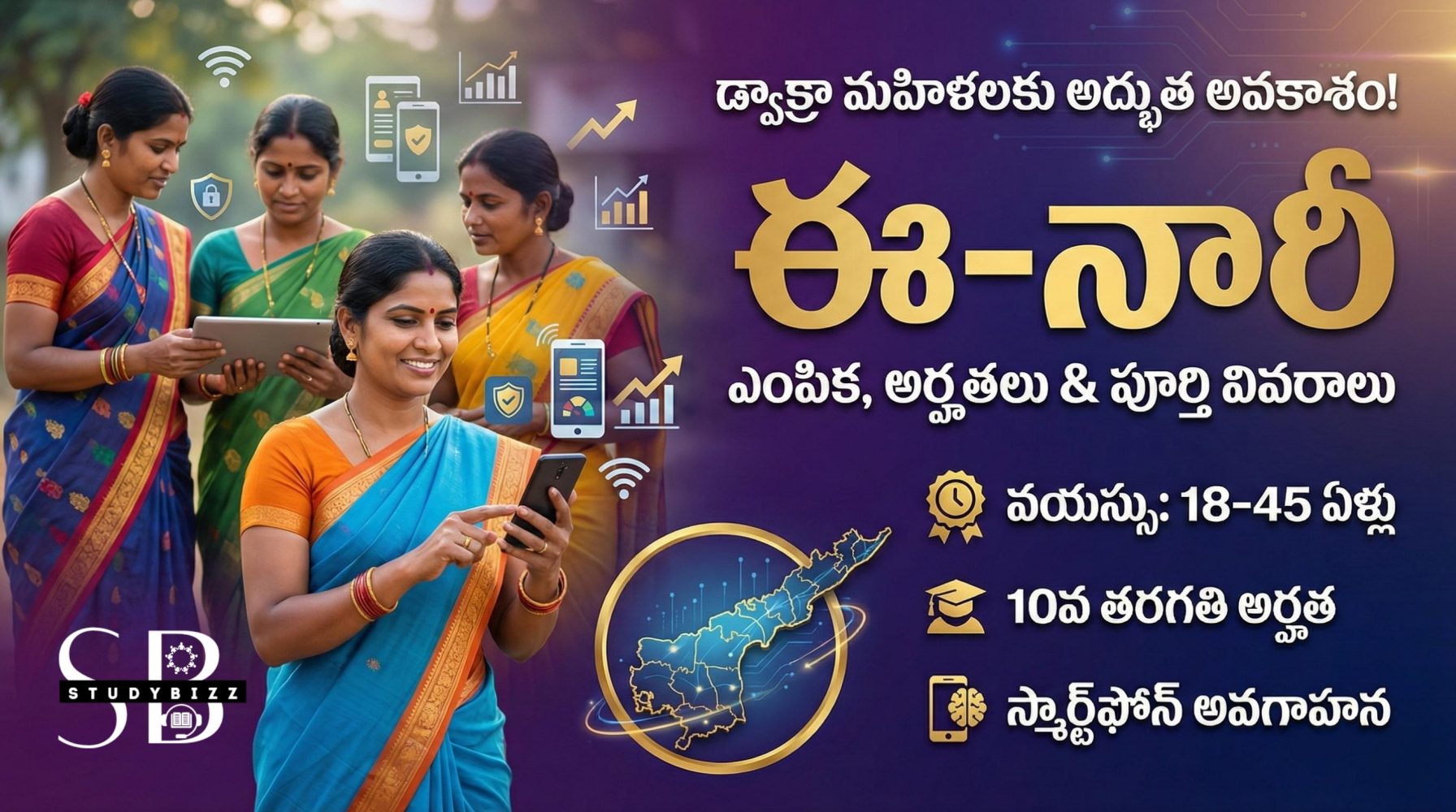 e-Nari Scheme: డ్వాక్రా మహిళలకు అద్భుత అవకాశం: ఈ-నారీ ఎంపిక, అర్హతలు, శిక్షణ & పూర్తి వివరాలు