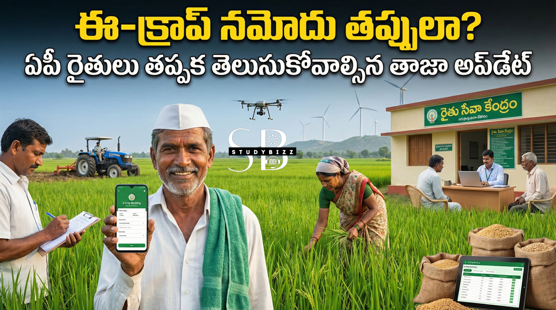 ఏపీ రైతులకు గుడ్ న్యూస్: ఈ-క్రాప్ నమోదులో తప్పులా? ఇలా సరిదిద్దుకోండి