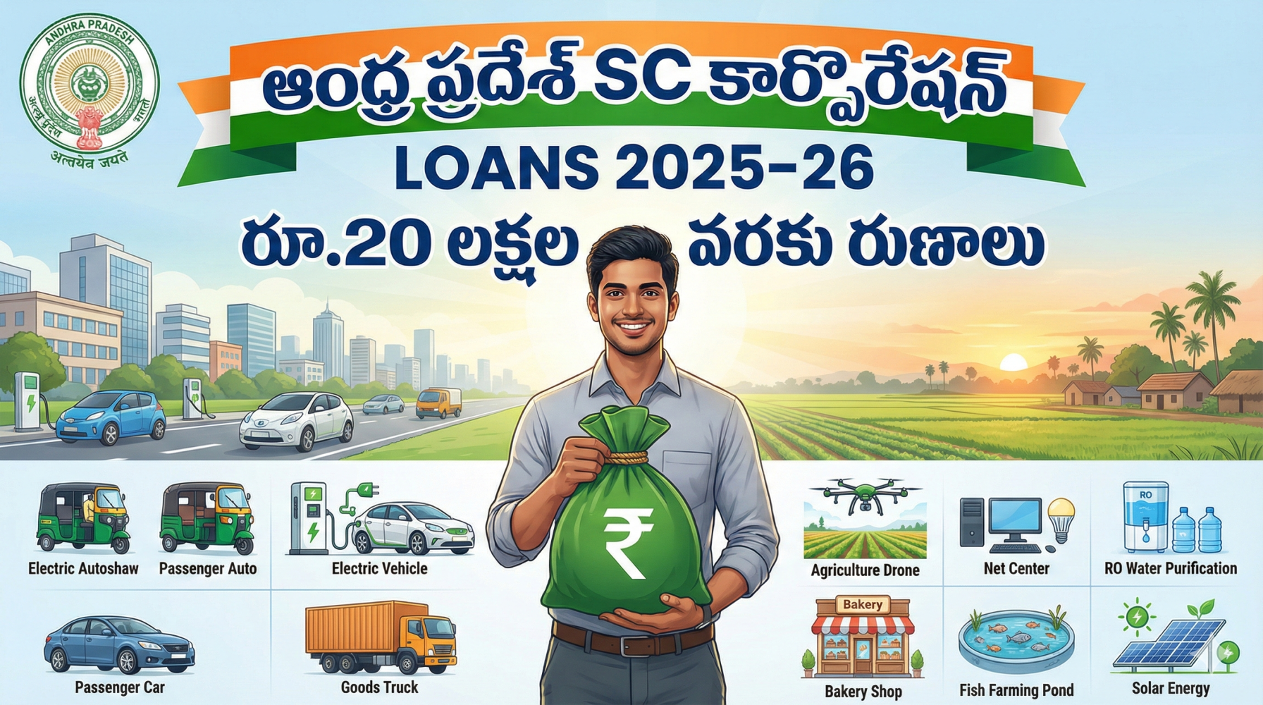 Andhra Pradesh SC Corporation Loans 2026: ఏపీ ప్రభుత్వ గుడ్ న్యూస్ – రూ.20 లక్షల వరకు రుణాలు | ఆన్‌లైన్ దరఖాస్తు పూర్తి వివరాలు