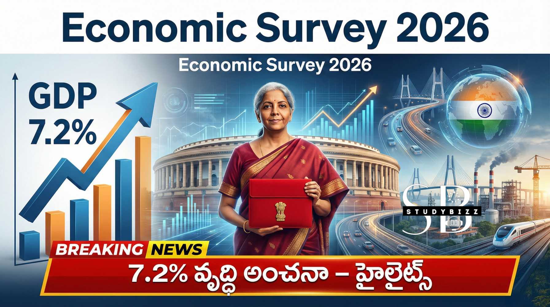Economic Survey 2026 Highlights in Telugu | ఆర్థిక సర్వే 2025–26 పూర్తి విశ్లేషణ