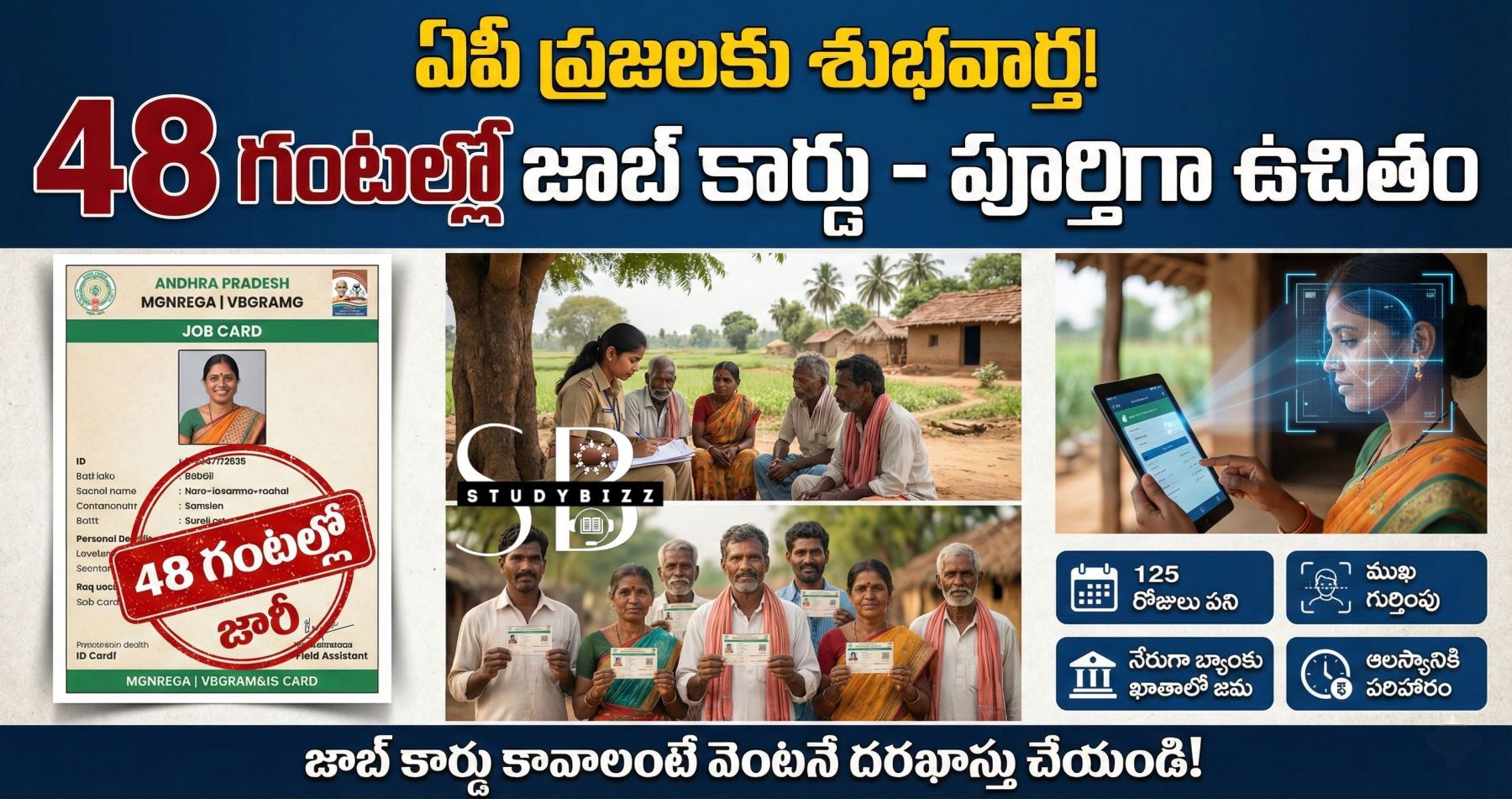 ఏపీ ప్రజలకు శుభవార్త: 48 గంటల్లో జాబ్ కార్డు – ఉచితంగా జారీ | VBGRAMG తాజా మార్పులు