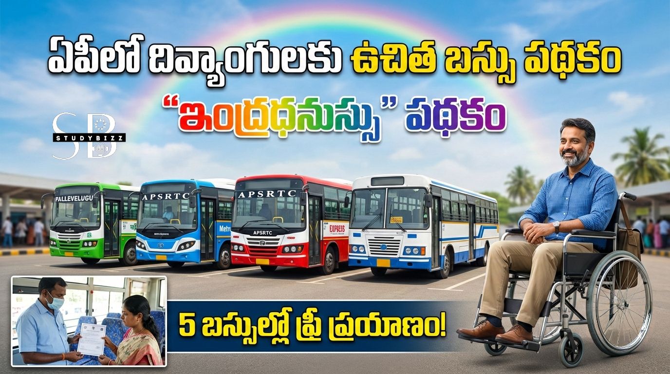 ఏపీలో దివ్యాంగులకు ఉచిత బస్సు పథకం 2026 – “ఇంద్రధనుస్సు” పథకం కింద ఈ 5 బస్సుల్లో ఫ్రీ ప్రయాణం