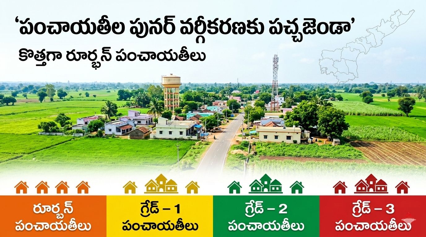 పంచాయతీల పునర్ వర్గీకరణకు గ్రీన్ సిగ్నల్.. కొత్తగా రూర్బన్ పంచాయతీలు