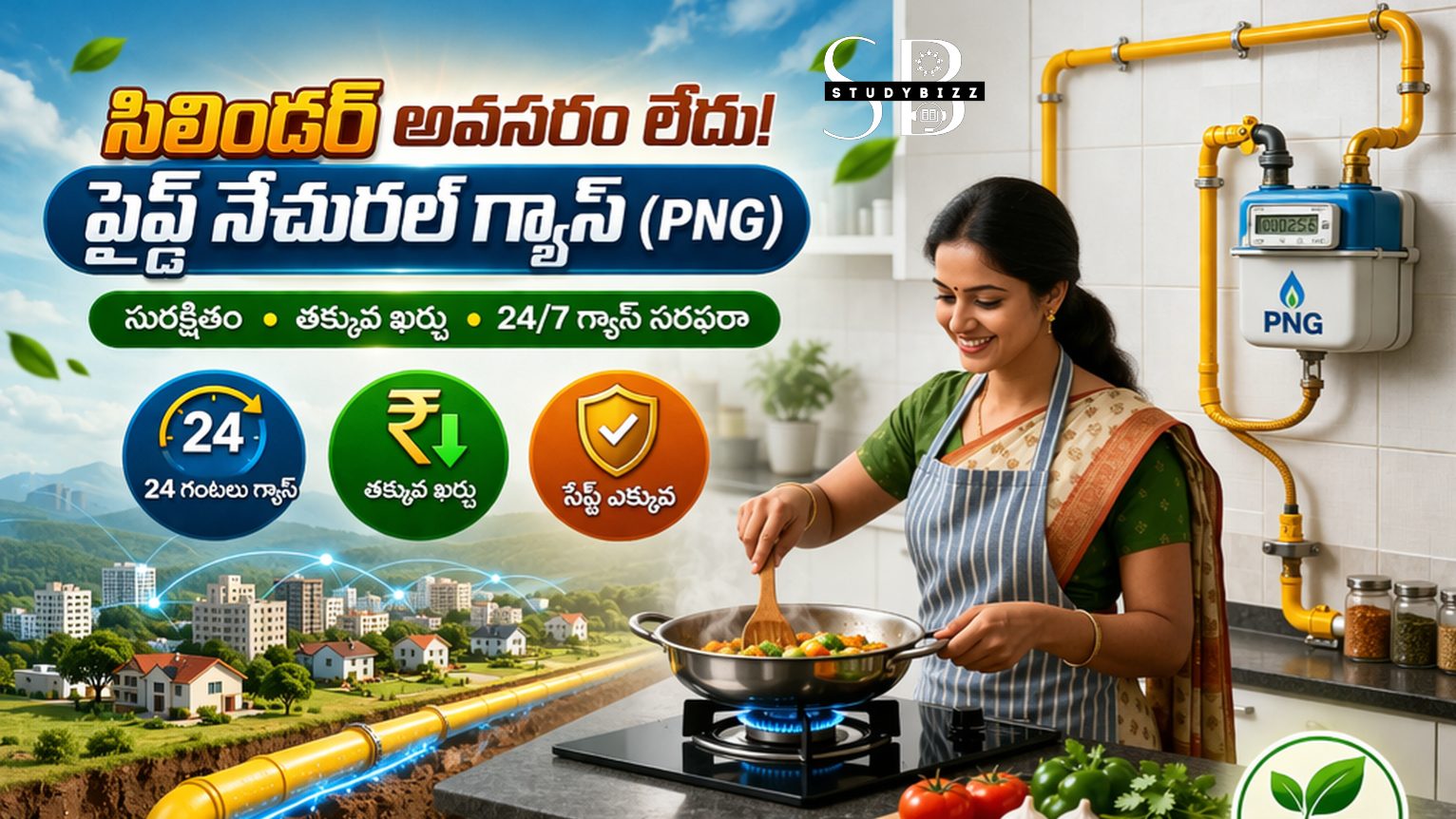 PNG (పైప్డ్ నేచురల్ గ్యాస్) గ్యాస్ అంటే ఏమిటి? ఖర్చు, ప్రయోజనాలు, కనెక్షన్ గైడ్