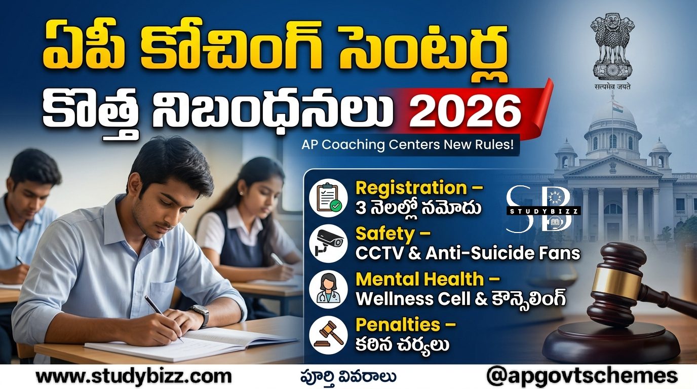 AP Coaching Centres New Rules 2026 | ఏపీ కోచింగ్ సెంటర్స్ కొత్త నిబంధనలు 2026