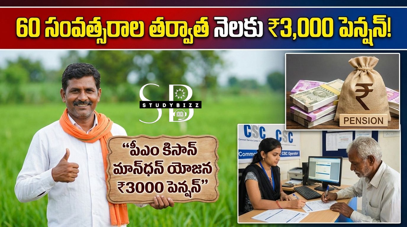 PM Kisan Maandhan Yojana: రైతులకు నెలకు ₹3000 పెన్షన్.. ఇలా దరఖాస్తు చేసుకోండి