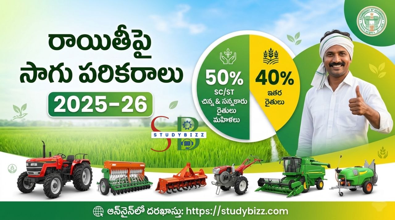 AP Farm Equipment Subsidy 2025–26: రాయితీపై సాగు పరికరాలు 2025–26 – రైతులకు భారీ సబ్సిడీ – అర్హతలు, దరఖాస్తు విధానం, పూర్తి గైడ్