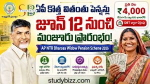 ఏపీ కొత్త వితంతు పెన్షన్లు జూన్ 12 నుంచి మంజూరు | AP NTR Bharosa Widow Pension Scheme 2026 Eligibility, Documents & Apply Online
