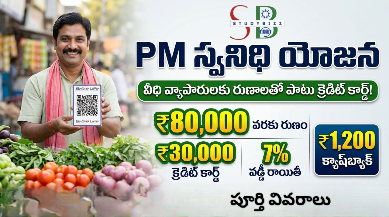 PM స్వనిధి యోజన (PM SVANidhi) – వీధి వ్యాపారులకు రుణాలతో పాటు క్రెడిట్ కార్డ్! ఎంత ఇస్తారంటే?