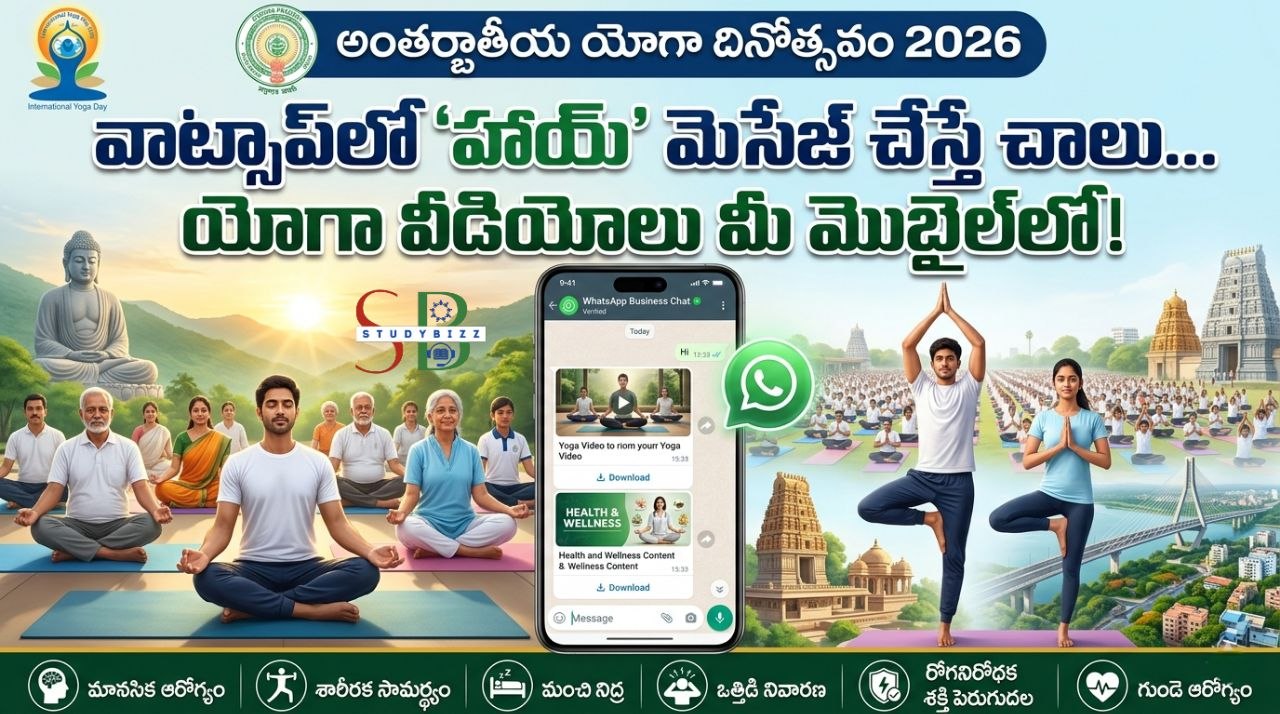 వాట్సాప్‌లో ‘హాయ్’ మెసేజ్ చేస్తే చాలు.. యోగా వీడియోలు మీ మొబైల్‌లోకి.. ఏపీ ప్రభుత్వ వినూత్న నిర్ణయం