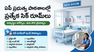 ఏపీ ప్రభుత్వ పాఠశాలల్లో ప్రత్యేక సిక్ రూమ్‌లు – విద్యార్థులకు ఉచిత ప్రథమ చికిత్స, డిజిటల్ హెల్త్ ప్రొఫైల్