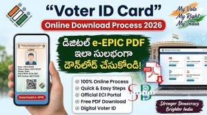 Voter ID Card Online Download Process 2026: డిజిటల్ e-EPIC PDF ఇలా సులభంగా డౌన్‌లోడ్ చేసుకోండి
