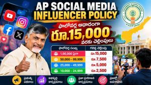 AP Social Media Influencer Policy: ఫాలోవర్ల ఆధారంగా రూ.15,000 వరకు చెల్లింపులు