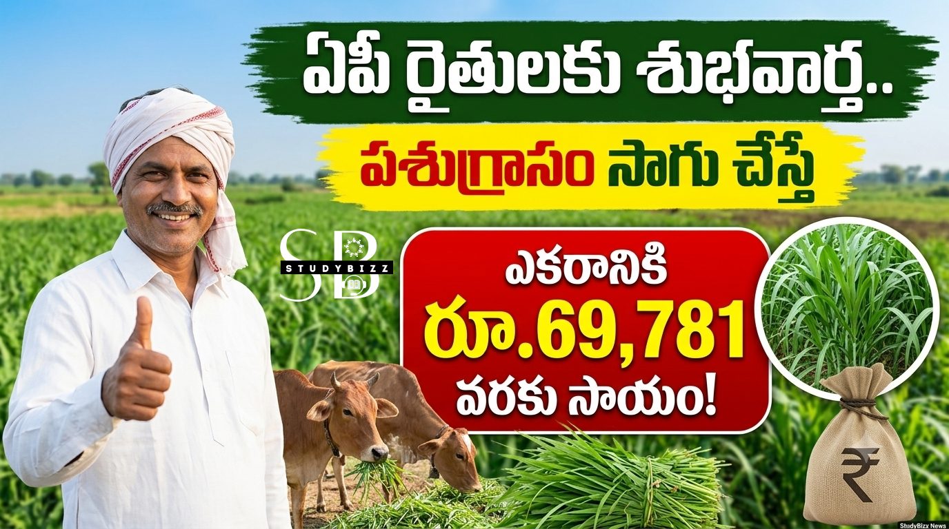 ఏపీలో రైతులకు శుభవార్త.. పశుగ్రాసం సాగు చేస్తే ఎకరానికి రూ.69,781 వరకు సాయం!